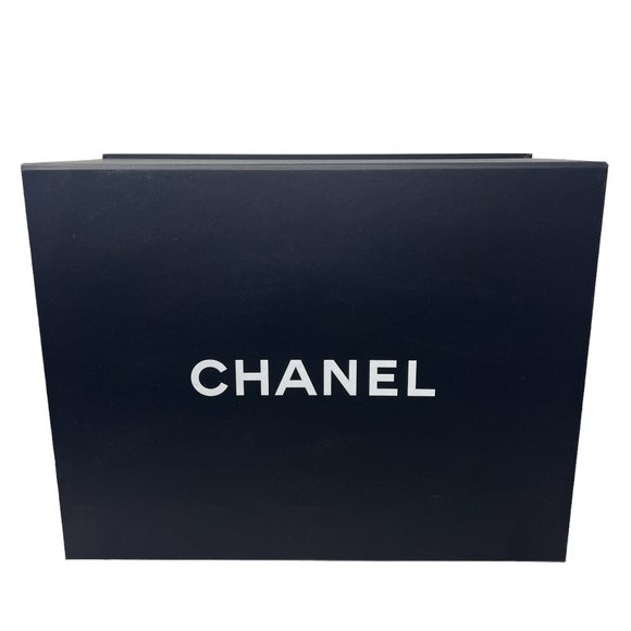 Chanel Large Matelassé Quilted Caviar Shopping Tote Bag Navy Dark Blue - Picture 7 of 17